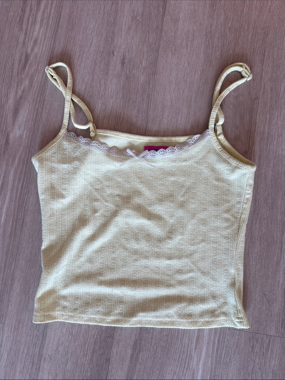 Edikted Yellow Lace Tank M